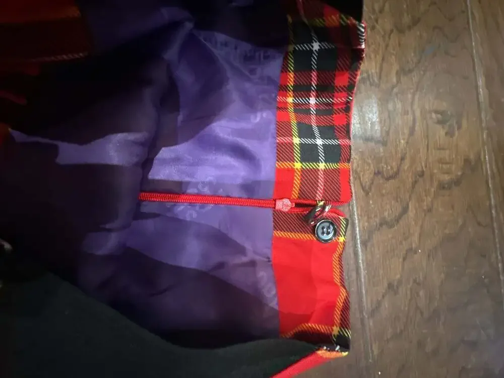 OppoSuits Lumberjackie Red Tartan Plaid Mini Skirt